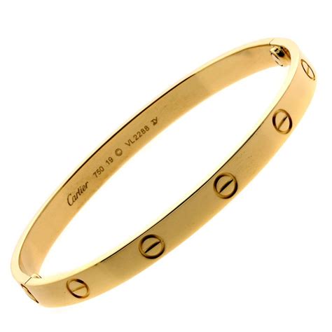 gold cartier love bangle|cartier gold love bracelet price.